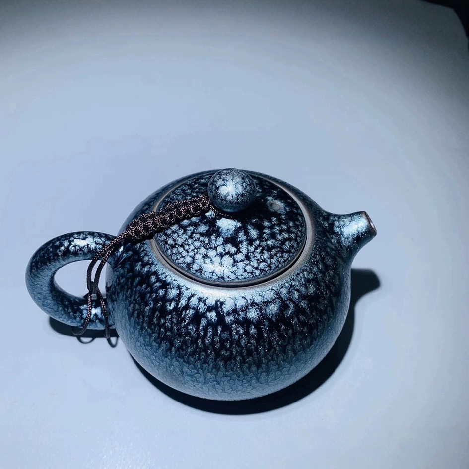 Chén trà Jianyang Jianzhan Ấm Baihua miệng ngắn Xishi muỗng đá lớn các loại ấm khác nhau Ấm Jianzhan lốp sắt quặng thô