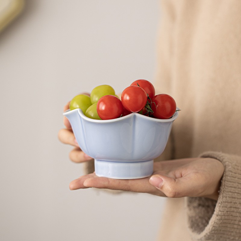 Đĩa phục vụ trà hoa mận Đĩa phục vụ bánh ngọt bằng gốm sứ kiểu Trung Quốc Đĩa hoa quả khô Đĩa bày đĩa đựng hoa quả khách sạn phòng khách gia dụng