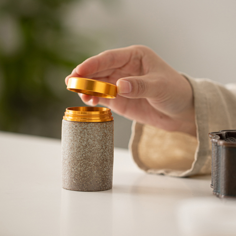 Bình đựng trà gốm sứ cỡ nhỏ Tao Yue, bình đựng trà, bình đựng trà gia dụng, bình đựng trà tiện dụng, phụ kiện trà đạo du lịch