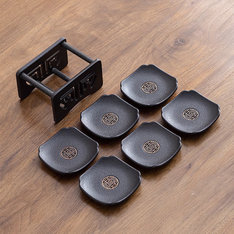 Bán buôn đế lót ly trà gỗ điện đế lót ly trà trà đạo Kung Fu khay đựng trà bộ trà sáng tạo phụ kiện khay đựng cốc cách nhiệt