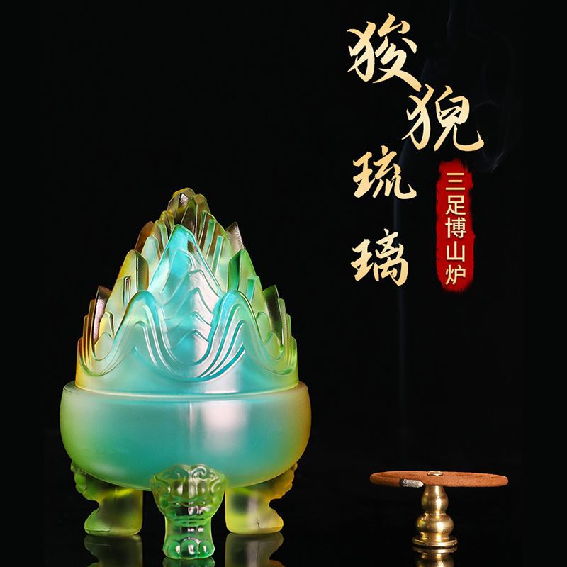 Lư hương thủy tinh trong nhà Lư hương phong cách Bohemian Lư hương gỗ đàn hương trầm hương ba chân Lư hương nghi lễ hương Lư hương cuộn hương Lư hương khuếch tán hương