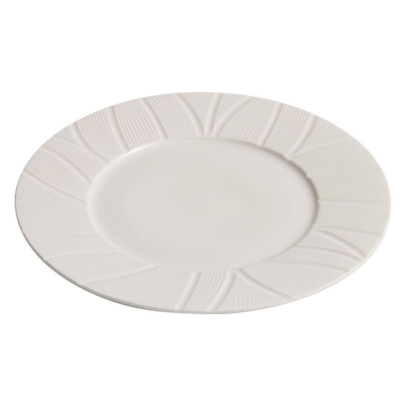 Đĩa đồ ăn phương Tây Bauhinia Đĩa bít tết Đĩa gốm sứ sáng tạo Bộ đồ ăn khách sạn Đĩa tròn giá trị cao Đĩa gia dụng