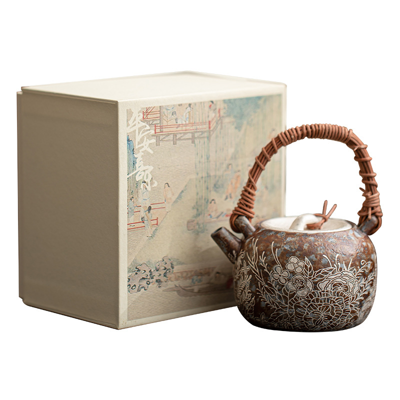 Ấm trà ấm trà, ấm trà, ấm trà, ấm trà gia dụng cổ điển sang trọng, ấm đơn, Bộ trà Kung Fu