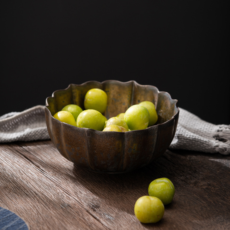 Trà Hoa Sen mạ vàng kiểu Nhật rửa chén trà gốm sứ cỡ lớn rửa chén bát nước ấm chén Rửa chén phụ kiện trà đạo Kung Fu