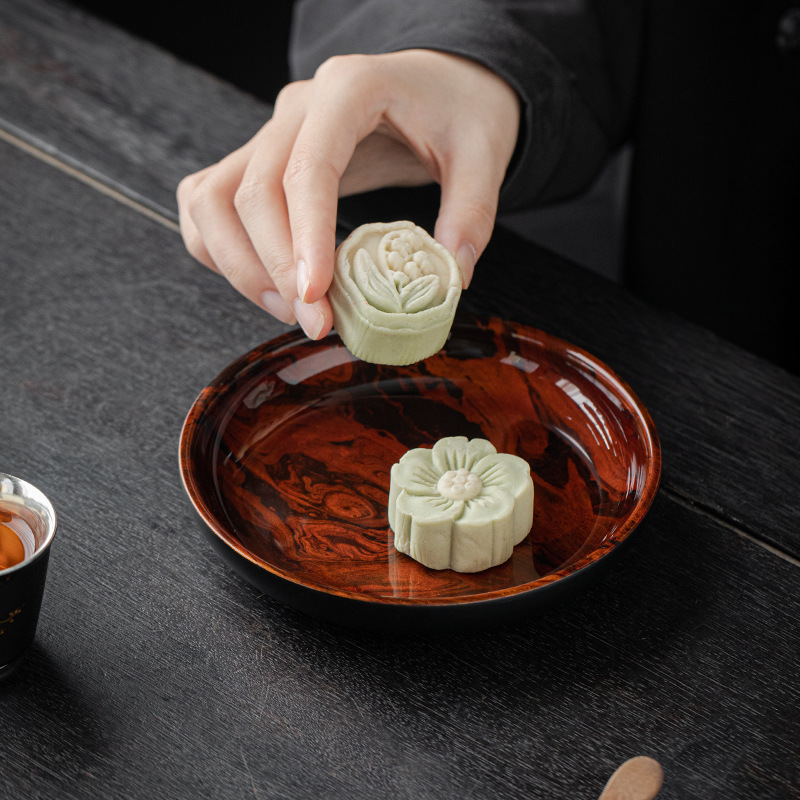 Da'antang bán buôn Bình Sơn Mài lớn để pha khô Đĩa Trái Cây Kiểu Đài Trung nhẹ sang trọng cao cấp đệm bình cao cấp phụ kiện Trà Bàn trà gia dụng