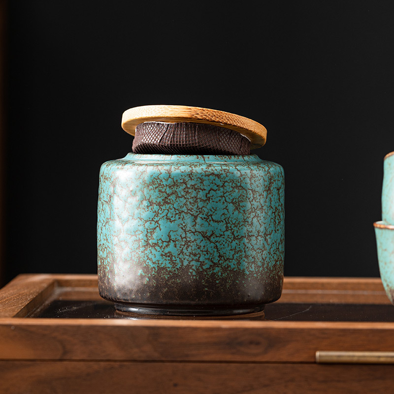 Lò nung thay đồ gốm sứ bình kín bình đựng đồ cầm tay cỡ nhỏ cao cấp bình rỗng bình đựng trà chống ẩm