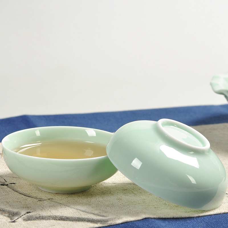 Dụng cụ trà gốm sứ Yingqing nhỏ cầm xà một ấm bốn cốc gia dụng gia dụng quà tặng gia dụng ấm trà văn phòng bộ hộp quà