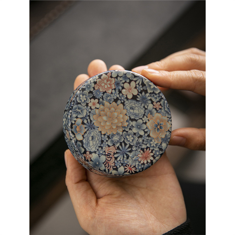 Phụ kiện bộ ấm trà Kung Fu gia dụng kiểu Nhật có nắp đậy bằng gốm sứ lò Ru