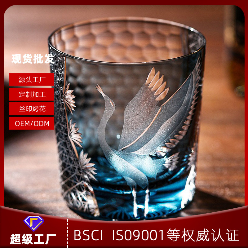 Ly thủy tinh Edo Kiko, ly rượu Whisky giá trị cao, ly rượu, ly rượu cao cấp, Bộ hộp quà pha lê