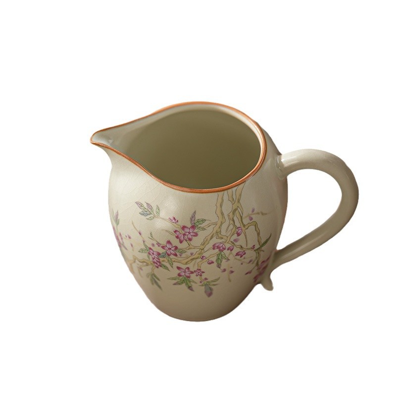 Cốc trà công bằng làm đẹp lò Ru vàng cốc trà công bằng bộ trà công bằng gốm sứ cốc công bằng cốc chia trà đơn gia dụng