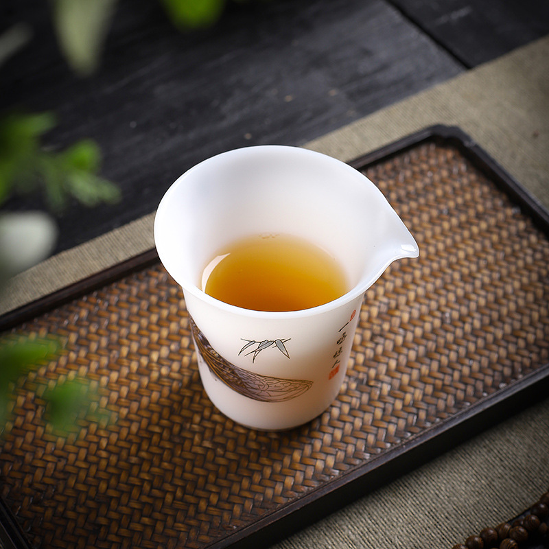 Guo Zhibao Gongdao Cup Gốm sứ cao cấp Băng ngọc sứ nấu trà chay Bộ trà Kung Fu bom tấn Biển trà đơn