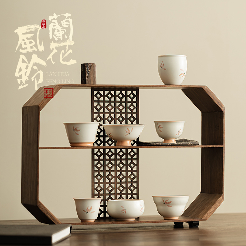 Chuông gió phong lan Cốc trà gốm sứ Cốc chủ nhân Cốc cá nhân Cốc trà gia dụng Cốc uống trà Cốc trà Bộ trà Kung Fu