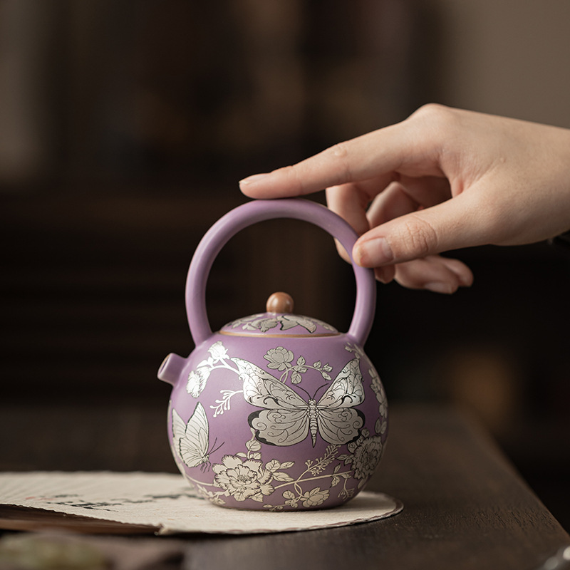 Ấm trà gia dụng dung tích lớn ấm trà gia dụng công suất lớn ấm trà Kung Fu có thể mở một tấm