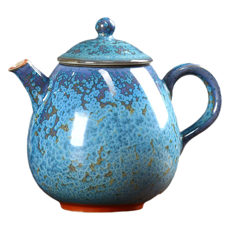 Ấm trà Jun Lò nung biến thành ấm đơn nhỏ, ấm gốm sứ giọt nước, ấm sứ Jun, ấm sứ đơn, Bán buôn ấm Trứng Rồng