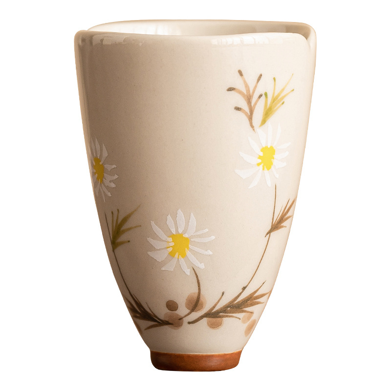 Vẽ tay Juyun Wenxiang Chén trà gốm sứ gia dụng Cốc uống trà Bộ trà Kung Fu Chủ nhân Cốc đơn Cốc trà nữ