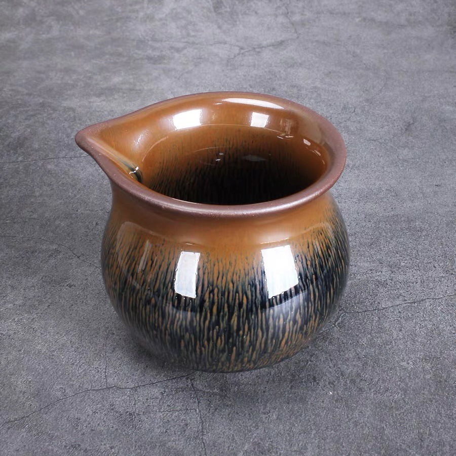 Jianyang Jianzhan Master Cup Bộ dụng cụ trà Tuhao Tách trà Lốp sắt tráng men nguyên bản hoàn toàn thủ công Lốp sắt giọt dầu Cốc