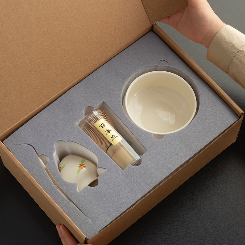 Bát Matcha Bộ ấm trà Matcha Trung Quốc Bộ ấm trà Bàn chải Matcha tre Baibenli vào thời nhà Tống