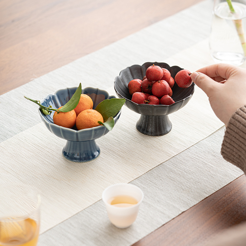Khay đựng trái cây sáng tạo gốm sứ Bảo Liên khay đựng đồ ăn nhẹ trái cây sấy khô phòng khách gia dụng khay đựng đồ ăn nhẹ
