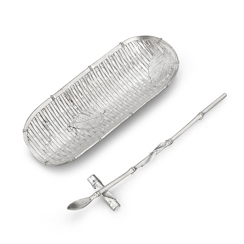 Thiếc trà, thìa trà, thìa trà, thìa trà, thìa cà phê thiền, dụng cụ lấy trà, trà Kung Fu, không pha trà đạo