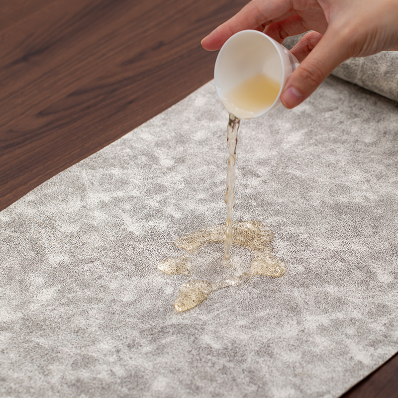 Khăn trải bàn trà sợi cao cấp cổ điển hai mặt khăn trải bàn trà kiểu Trung Quốc mới khăn trải bàn vải cotton chống thấm nước kiểu Nhật Zen