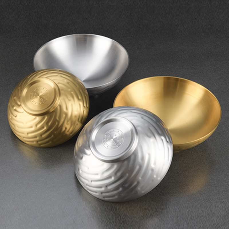 Tô mì ramen tô mì lạnh bát bibimbap inox 304 cách nhiệt 2 lớp size 18-24cm PBCP28