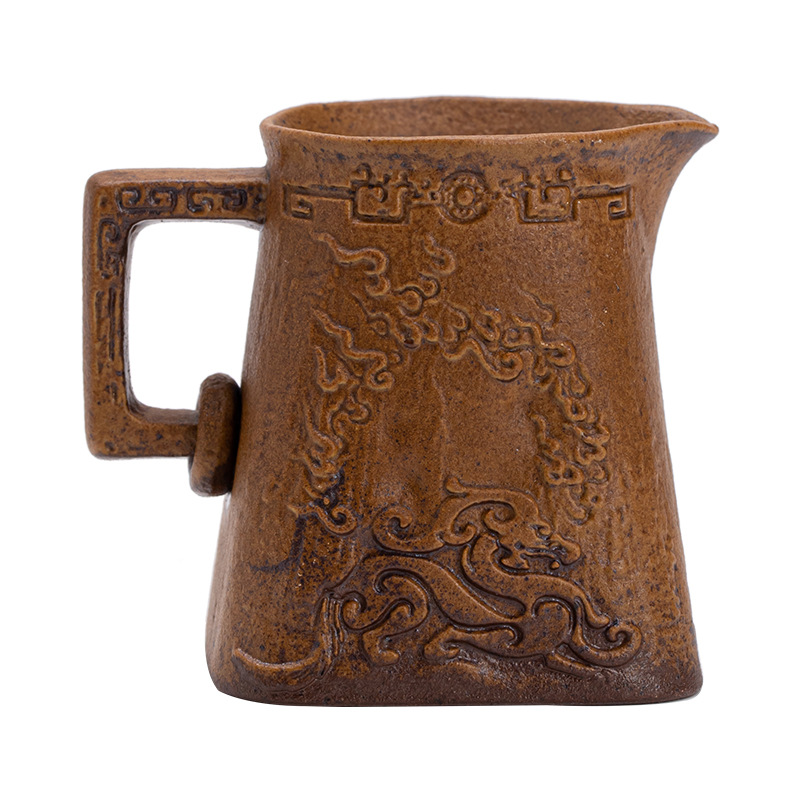 Cốc nước chấm, cốc tách trà bằng gốm sứ cổ điển, cốc tách trà thủ công gia dụng, phụ kiện trà đạo