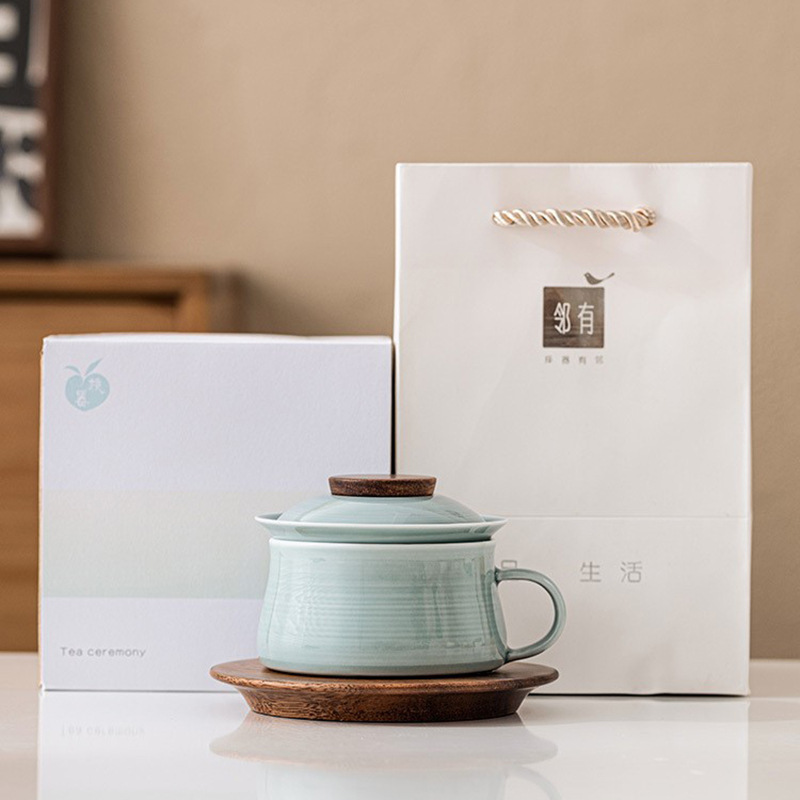 Tách trà tách trà tách trà cốc nước văn phòng cốc trà cà phê gốm sứ cốc tích hợp cốc cà phê hộp quà