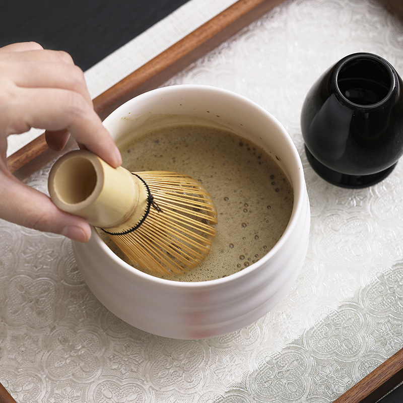 Bộ dụng cụ pha trà bằng tre kiểu Nhật, bộ dụng cụ pha trà, thìa matcha, dụng cụ pha trộn thời nhà Tống, bàn chải tre