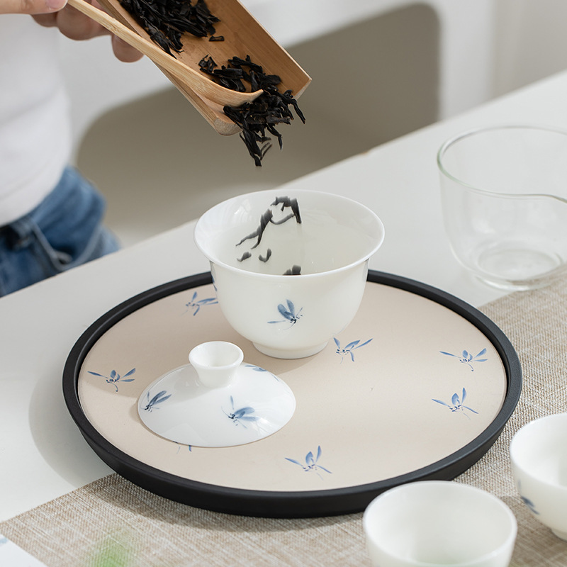 Bộ trà du lịch lưu trữ di động cốc khách nhanh một ấm bốn cốc công ty họp thường niên công ty quà tặng in LOGO