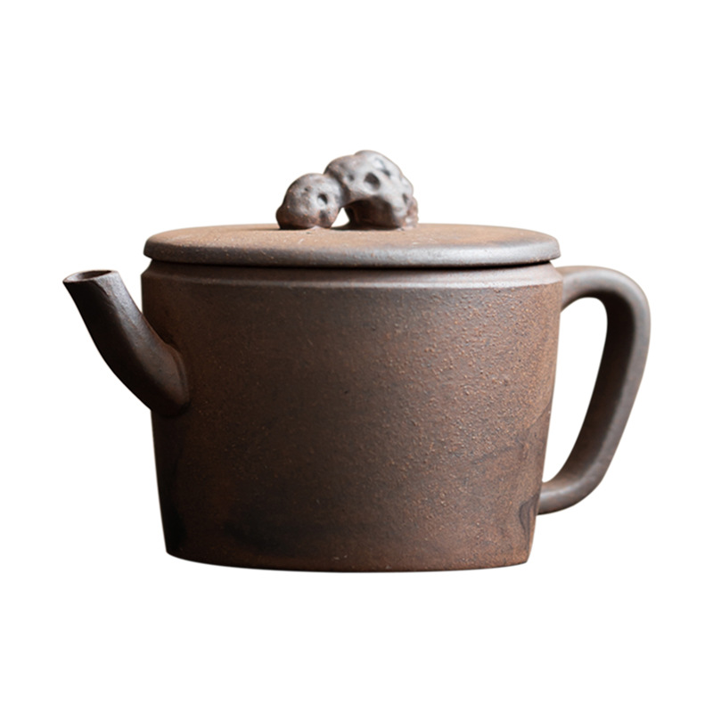 Ấm pha trà gốm sứ cổ điển Thái Hồ đá Han ấm pha trà bùn đá cũ quặng thô ấm trà lọc đơn ấm trà bộ trà Kung Fu