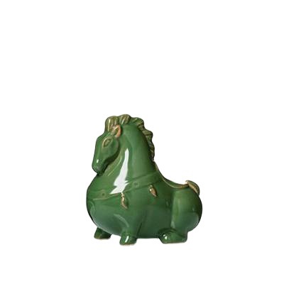 Đồ trang trí bộ trà thú cưng trà Ngựa xanh gốm sứ Ruyao đồ trang trí trà đạo văn phòng sáng tạo cửa hàng có thể nâng cao
