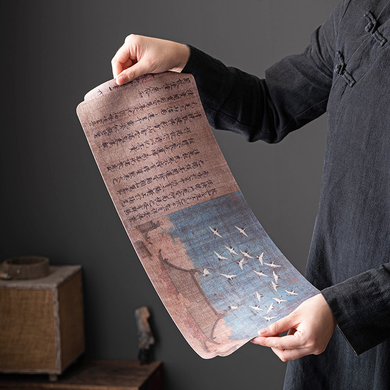 Bàn trà kiểu Trung Quốc mới phong cách thiền bàn trà bàn cờ trà bộ trà kungfu phong cách mực Trung Quốc phụ kiện trà đạo khăn trà đệm vải