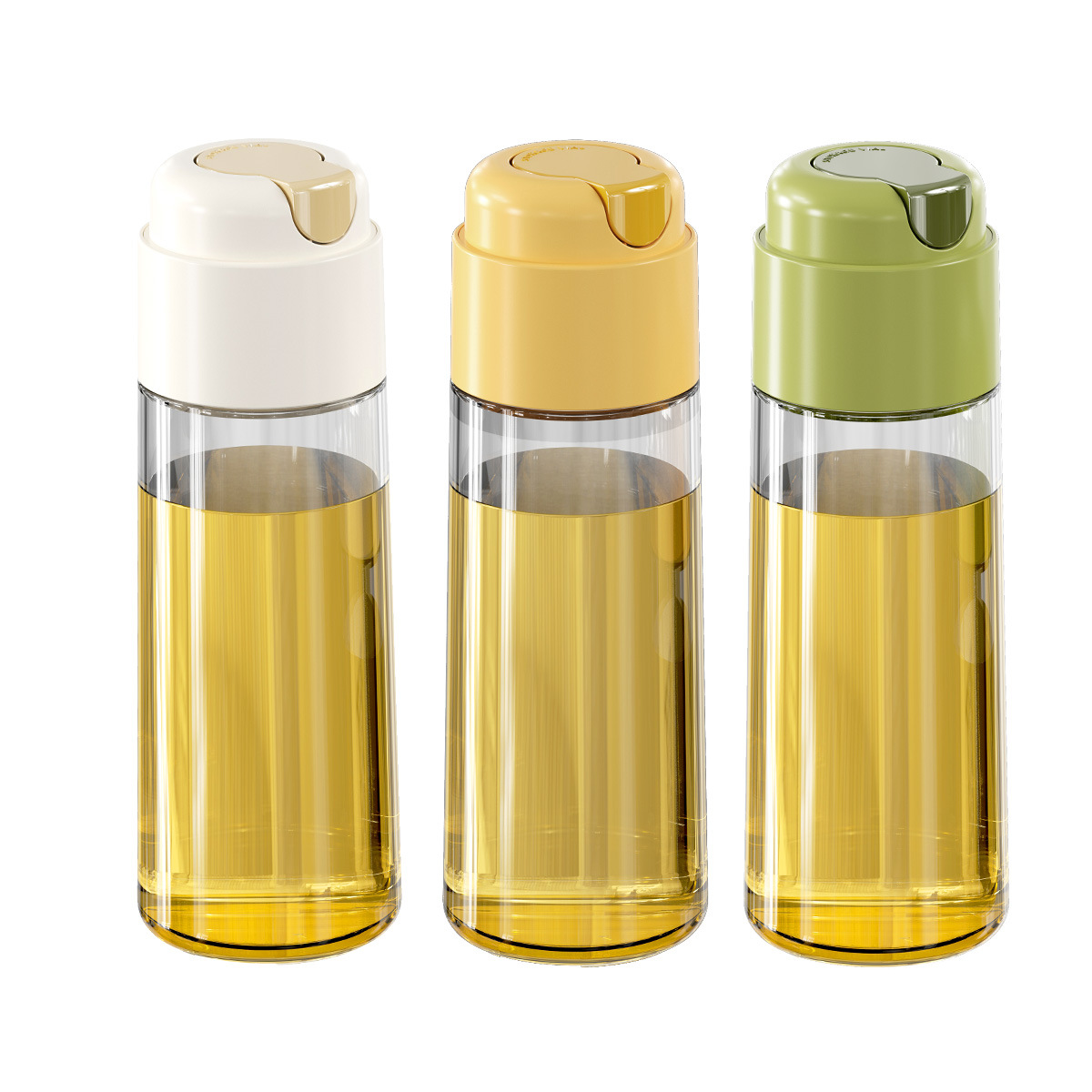 Bình đựng dầu thủy tinh Oushi Bình đựng dầu tự động đóng mở chống rò rỉ Bình đựng dầu dùng trong nhà bếp Bình đựng nước tương không dính dầu gia dụng Bình đựng dầu