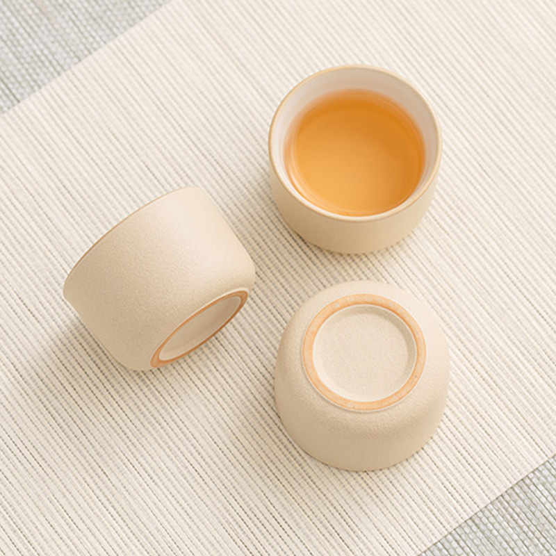 Cốc trà gốm sứ Huangya cốc chủ nhân cốc đơn dụng cụ trà Kung Fu gia dụng cốc trà cốc uống trà cá nhân cốc nhỏ