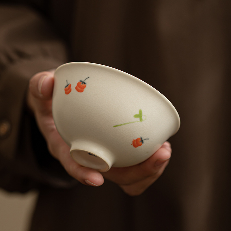 Soda tráng men trăm rác vỡ hồng hồng Ruyi Fulu cốc lớn gốm sứ bộ trà cốc pha trà cốc chủ nhân cốc đơn