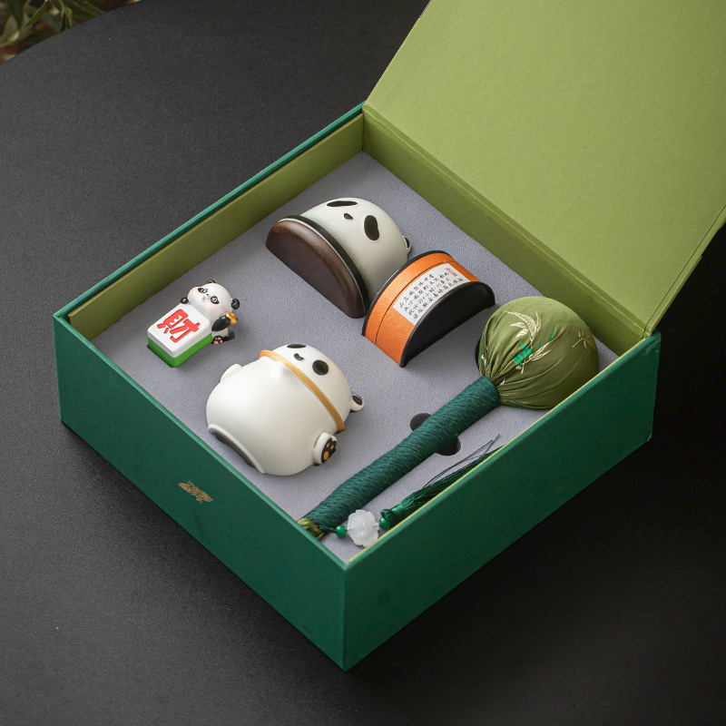 Panda pha trà, hộp quà cốc khách nhanh, quà sinh nhật sáng tạo cho các trưởng lão, giáo viên, quà lưu niệm, quà nhỏ thiết thực