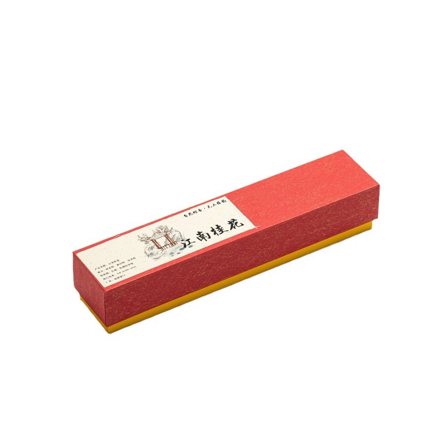 Hộp quà hình vuông màu đỏ 60g hương gỗ đàn hương trầm hương ngỗng lê lều hương trung bình hương phương pháp cổ hương thơm kết hợp hương thơm gia dụng trong nhà
