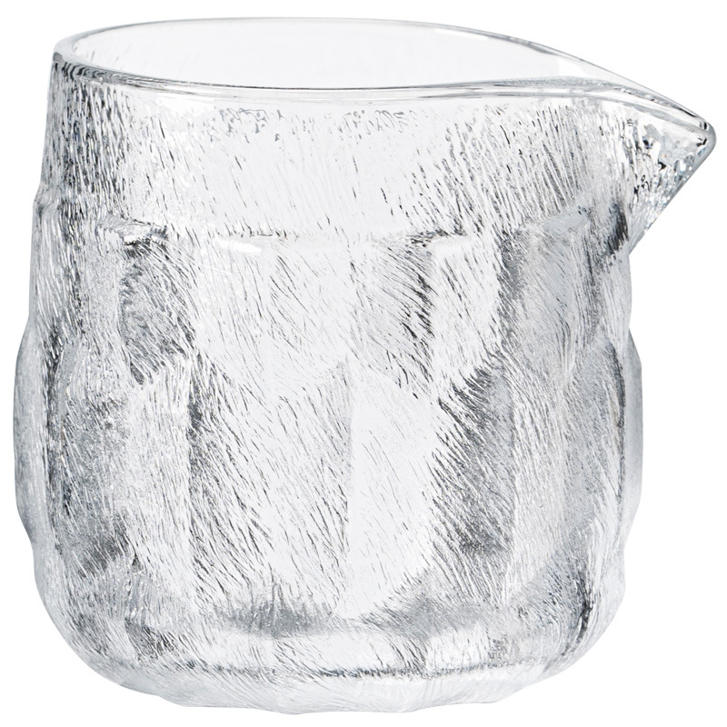 Cốc công bằng thủy tinh Yunwu, cốc công cộng trong suốt dày chịu nhiệt, phụ kiện bộ trà kungfu biển trà, dụng cụ chia trà, cốc đều