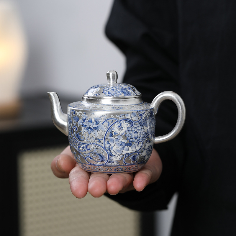 Bộ ấm trà Kung Fu cao cấp bằng bạc 999