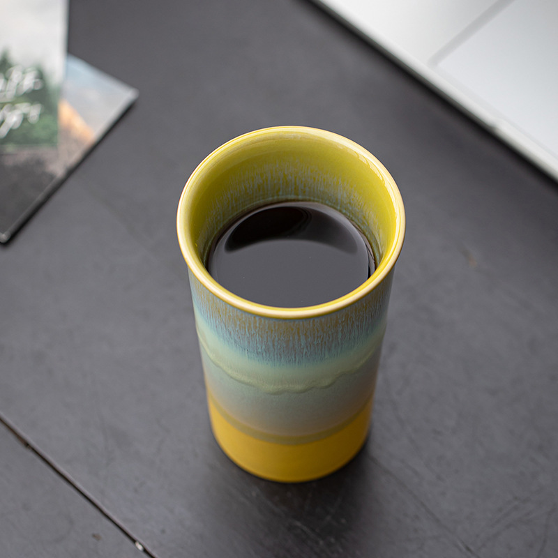 Cốc cola gốm tráng men cho văn phòng tại nhà cốc uống nước dung tích lớn cốc trà cốc sữa cốc đơn cá nhân
