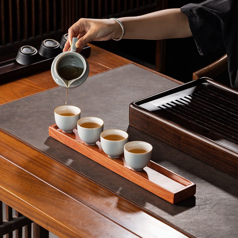 Giá để tách trà, giá để đồ bằng gỗ mun, Bộ trà, bàn làm khô, bàn trà nhỏ, giá để tách trà, phụ kiện trà đạo, giá để cốc