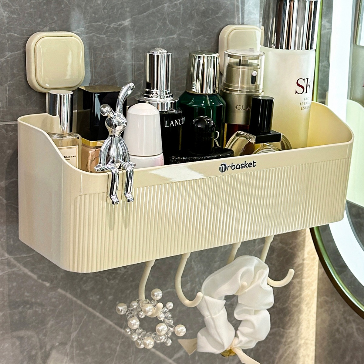 Khăn rửa mặt bỏ đi hộp đựng thứ cấp treo tường nhà vệ sinh nhà vệ sinh bàn rửa mặt giỏ treo giá để bàn rửa phòng tắm