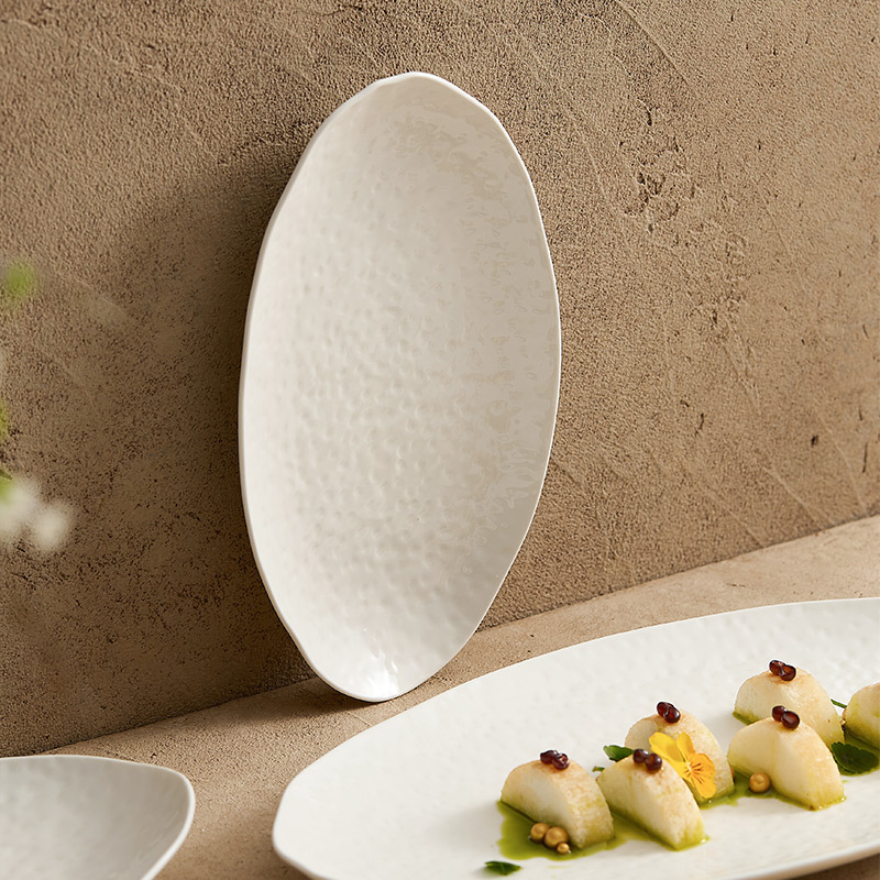 Đĩa cá gốm sứ Big Dipper, đĩa hình bầu dục cao cấp, đĩa Cá hấp gia dụng, đĩa thức ăn sang trọng nhẹ sáng tạo, đĩa lớn