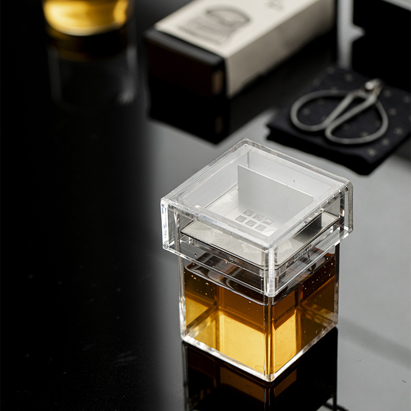 Thùng xỉ trà acrylic Jianshui mới, chậu nước trong suốt, cốc rửa trà, phụ kiện trà đạo, thùng xỉ trà, nhà máy bán hàng trực tiếp