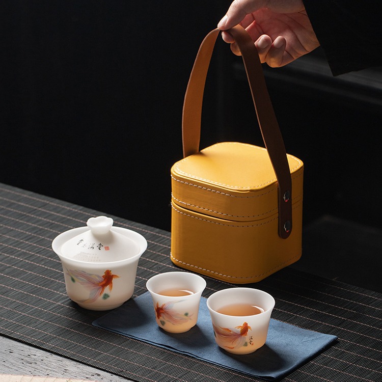 Loại băng, cốc khách di động, Cốc pha trà di động, cốc trà có nắp, Bộ nhỏ, Bộ trà du lịch ngoài trời, hộ gia đình có logo Quà Tặng