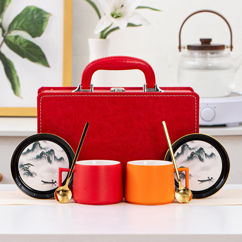 Quà tặng công ty, cốc và đĩa cà phê gốm sứ, bộ quà tặng doanh nghiệp, hoạt động khai trương, đồng hành thiết thực, quà tặng năm mới