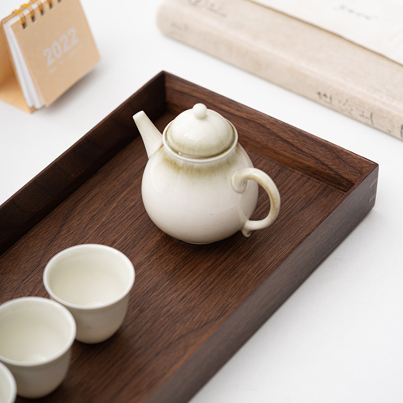Khay Gỗ Óc Chó Bắc Mỹ Khay bánh mì sữa khay ăn sáng Bộ trà Kung Fu đơn giản khay trà khay khách sạn