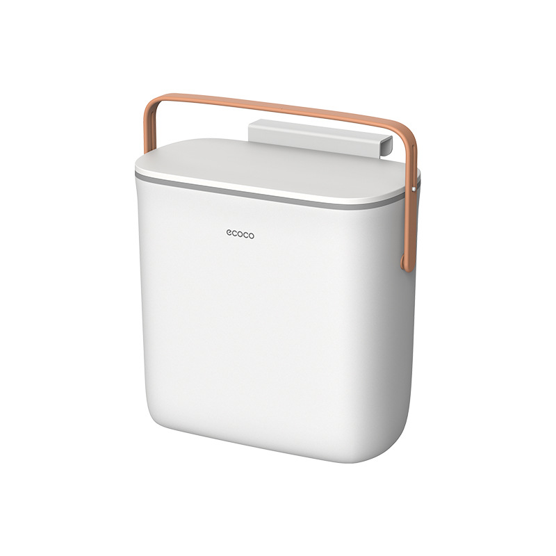 Thùng rác nhà bếp treo tường Gia dụng có nắp treo giỏ đựng rác phòng khách sáng tạo Thùng đựng rác cửa tủ có thể treo