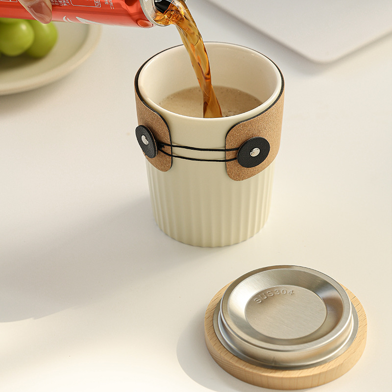 Cốc cà phê phong cách kem, cốc công sở, cốc có giá trị cao, cốc nước quà tặng văn phòng, cốc sứ quà tặng