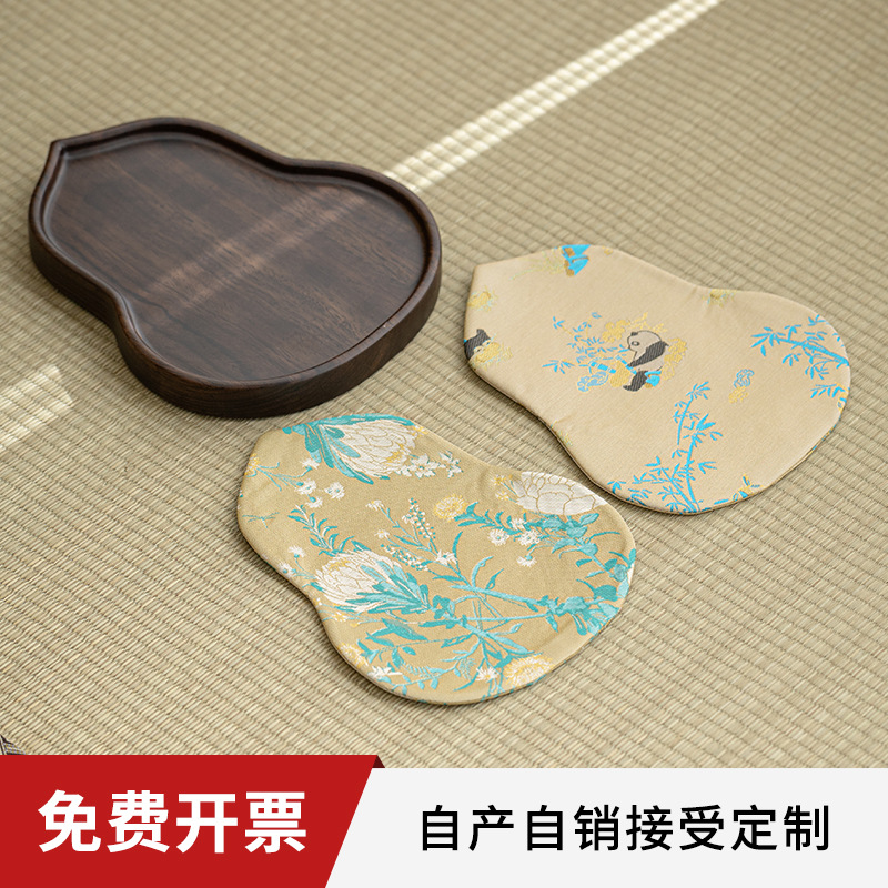 Bàn ủ khô, khay đựng trà nghệ thuật, vải trải trà nghệ thuật, vải lanh, cờ bàn nhỏ thiền, khăn trà kiểu Trung Quốc, đệm cốc trà cách nhiệt